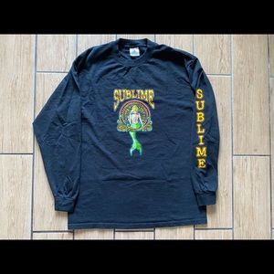 VINTAGE SUBLIME LONG SLEEVE MERMAID BAND SHIRT